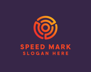 Digital Spiral Target logo design