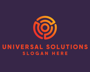 General - Digital Spiral Target logo design