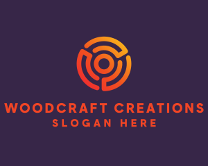 Digital Spiral Target logo design