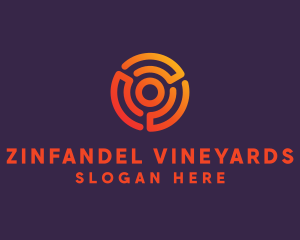 Digital Spiral Target logo design