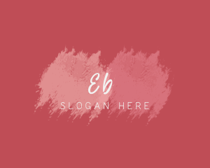 Shop - Feminine Watercolor Brush logo design