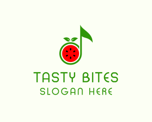Playlist - Watermelon Music Tone logo design