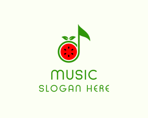 Watermelon Music Tone logo design