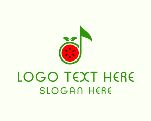 Lemon - Watermelon Music Tone logo design