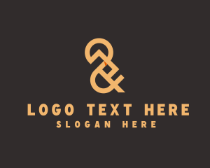 Ligature - Ampersand Typography Media logo design