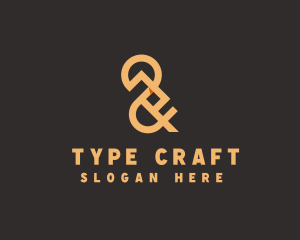 Type - Ampersand Typography Media logo design