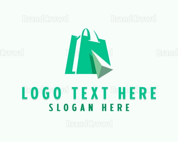 Online Shopping Tech Marketplace Logo