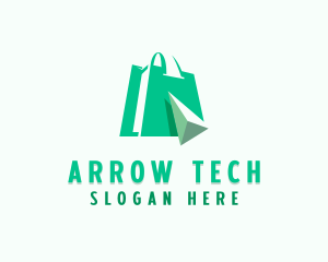 Online Shopping Tech Marketplace logo design