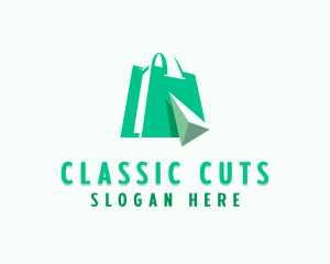 Online Shopping Tech Marketplace logo design