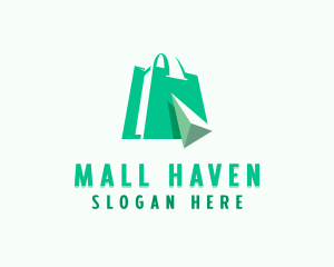 Online Shopping Tech Marketplace logo design