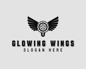 Automotive Mechanic Wings logo design