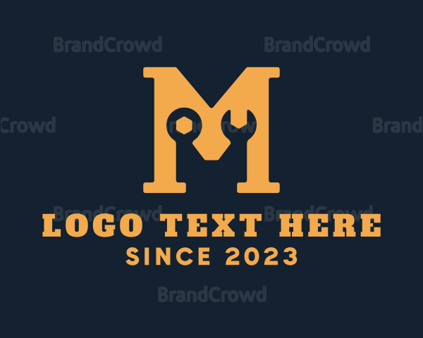 Repair Tools Letter M Logo