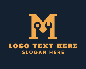 Repair Tools Letter M  Logo