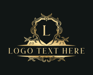Concierge - Shield Floral Crest logo design