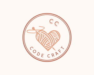 Heart Crafts Yarn logo design