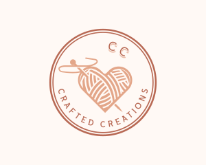 Heart Crafts Yarn logo design