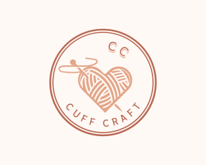 Heart Crafts Yarn logo design