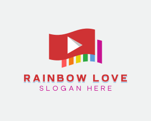 Lesbian - Multicolor Video Player logo design