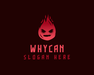 Flame - Fire Ghoul Wisp logo design
