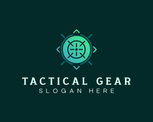 Tactical - Crosshair Shooting Range logo design