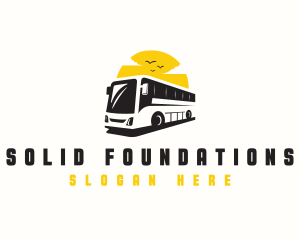 Bus Transportation Vehicle Logo