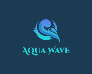 Tidal - Aqua Water Wave logo design