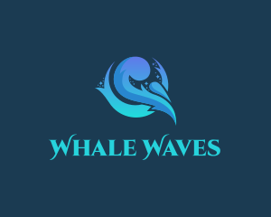 Aqua Water Wave logo design