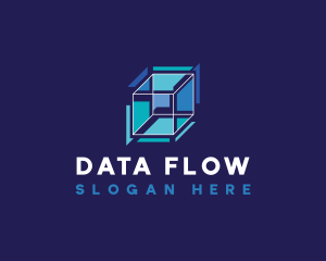 Digital Data Cube logo design