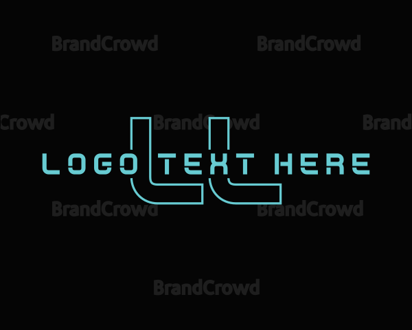 Futuristic Technology Game Logo