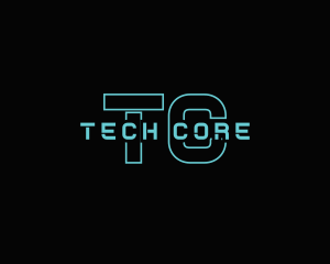 Futuristic Technology Game logo design