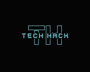 Hack - Futuristic Technology Game logo design