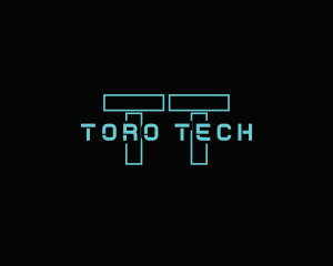 Futuristic Technology Game logo design