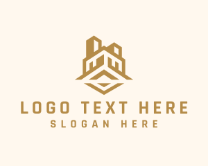 Abstract - Real Estate Roof Building logo design