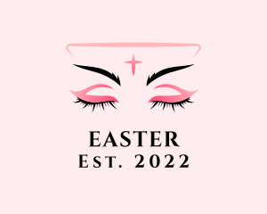 Eyelashes - Beauty Model Eyelashes logo design