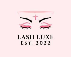 Lash - Beauty Model Eyelashes logo design