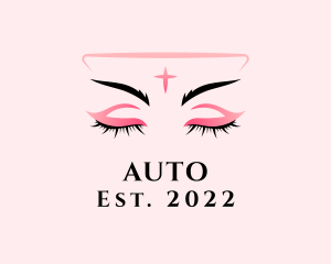 Eye - Beauty Model Eyelashes logo design