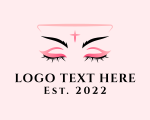 Makeup Artist - Beauty Model Eyelashes logo design