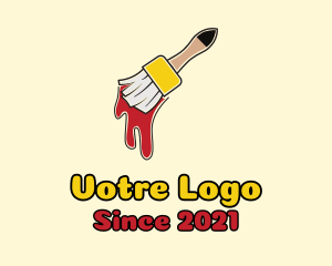 Construction - Art Paint Brush logo design