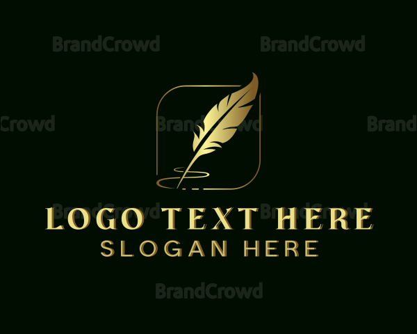 Writer Feather Blogger Logo