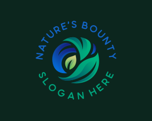 Organic Nature Leaves logo design