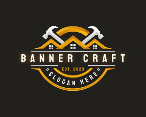 Hammer Contractor Carpentry logo design