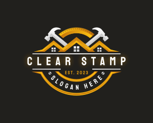 Hammer Contractor Carpentry logo design