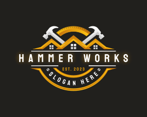 Hammer - Hammer Contractor Carpentry logo design