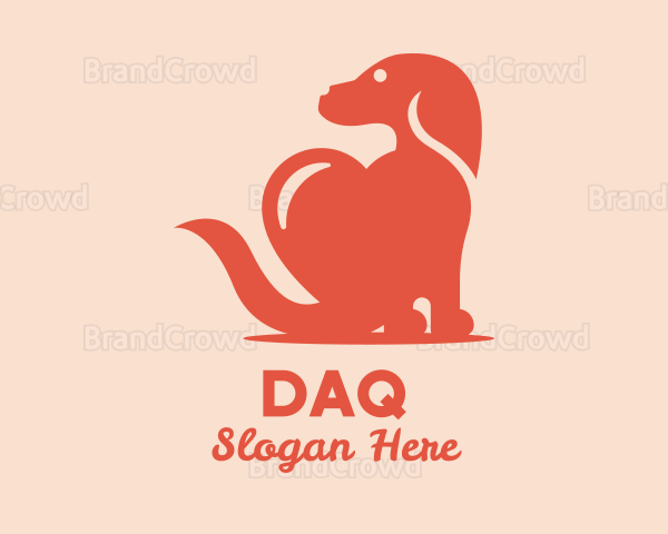 Beagle Dog Heart Logo