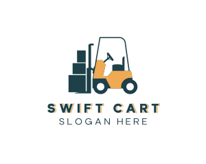 Logistics Transport Cart logo design