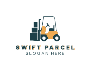 Parcel - Logistics Transport Cart logo design