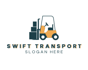 Transportation - Logistics Transport Cart logo design