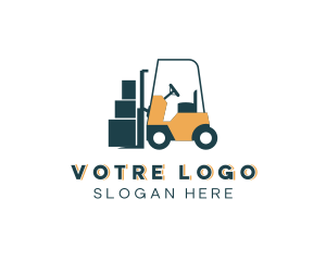 Shipment - Logistics Transport Cart logo design