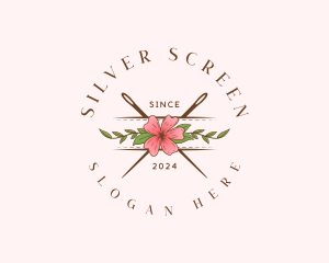 Floral Needle Stitch Logo