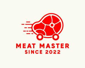 Red Meat Delivery logo design